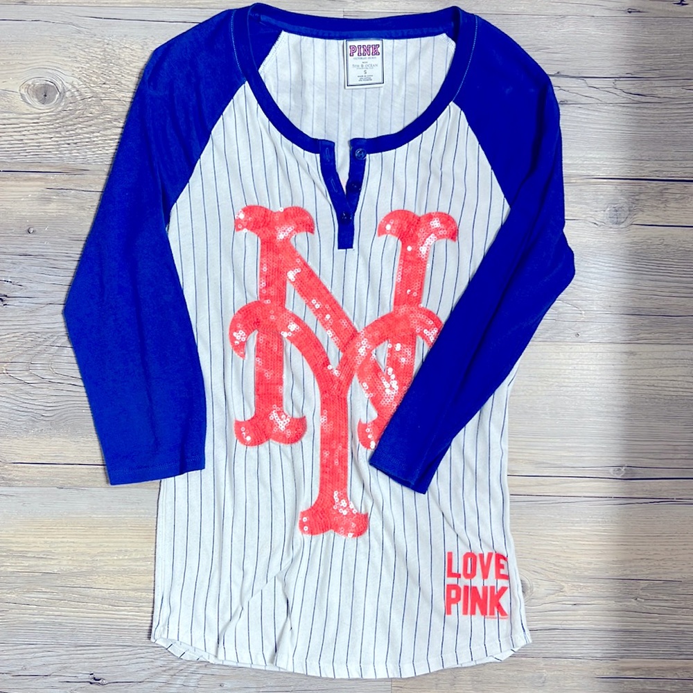 🔥5 for $25!!* PINK Mets T